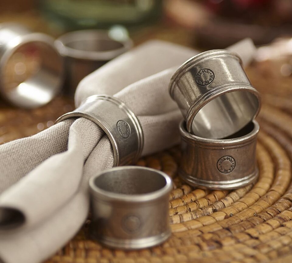 napkin pewter ring rings pottery potterybarn napkins holders barn australia sku mellow antiqued understated shine gives antique sold